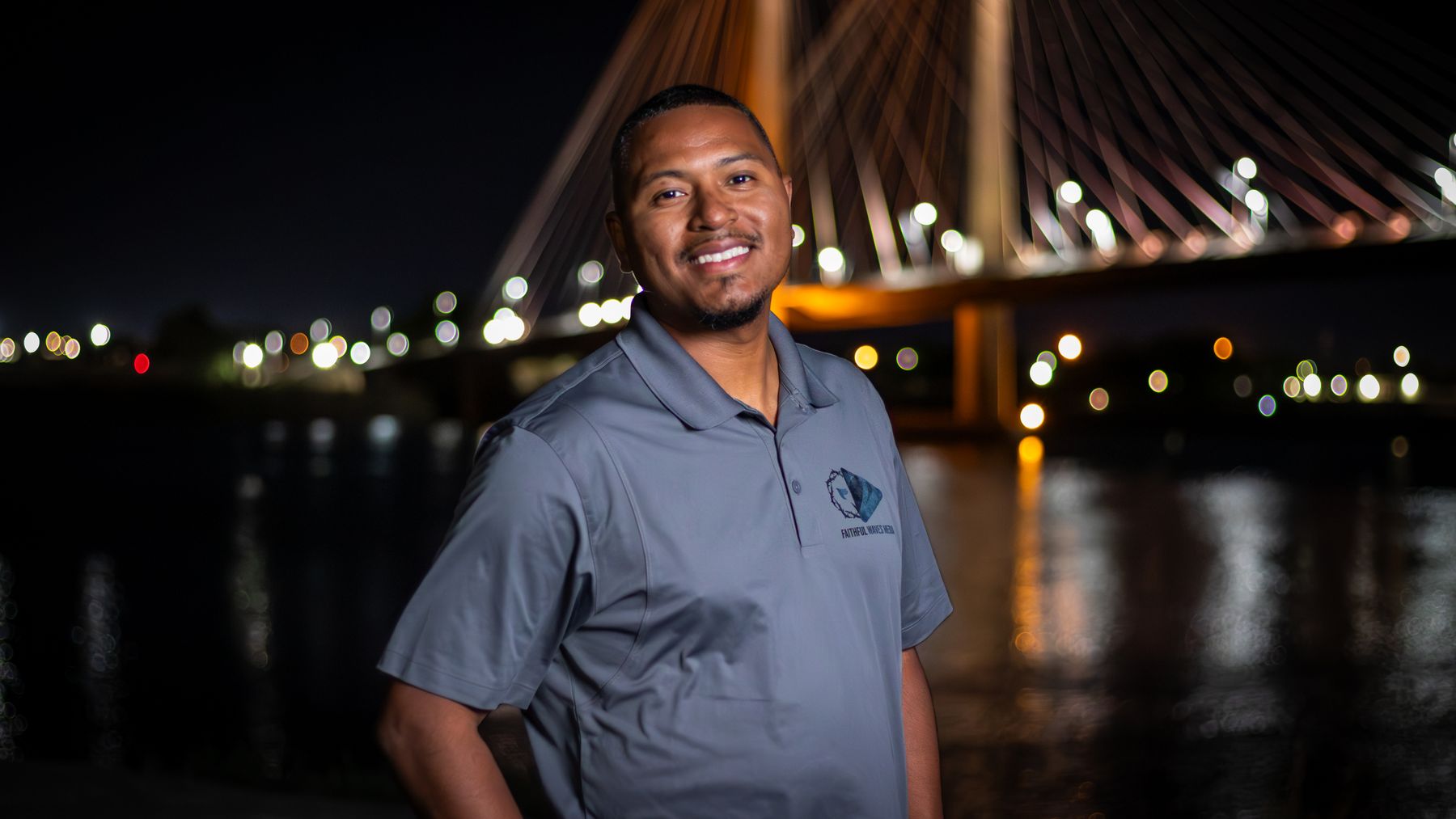 Marcos Jackson during a Faithful Waves production day